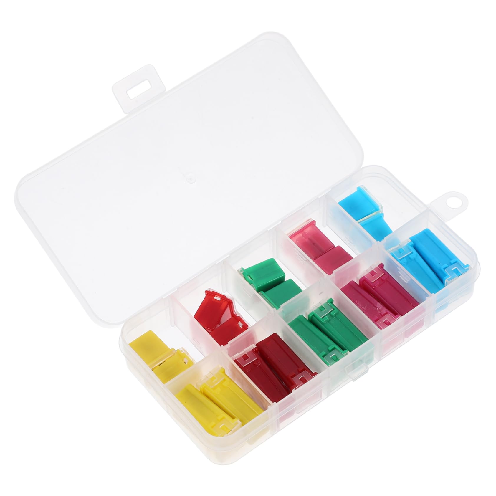ULTECHNOVO 100pezzi Kit Assortimento Fusibili Auto Fusibili Scatola Sicurezza Automobilistica Per Impianti Elettrici Facile Sostituzione e Installazione Rapida