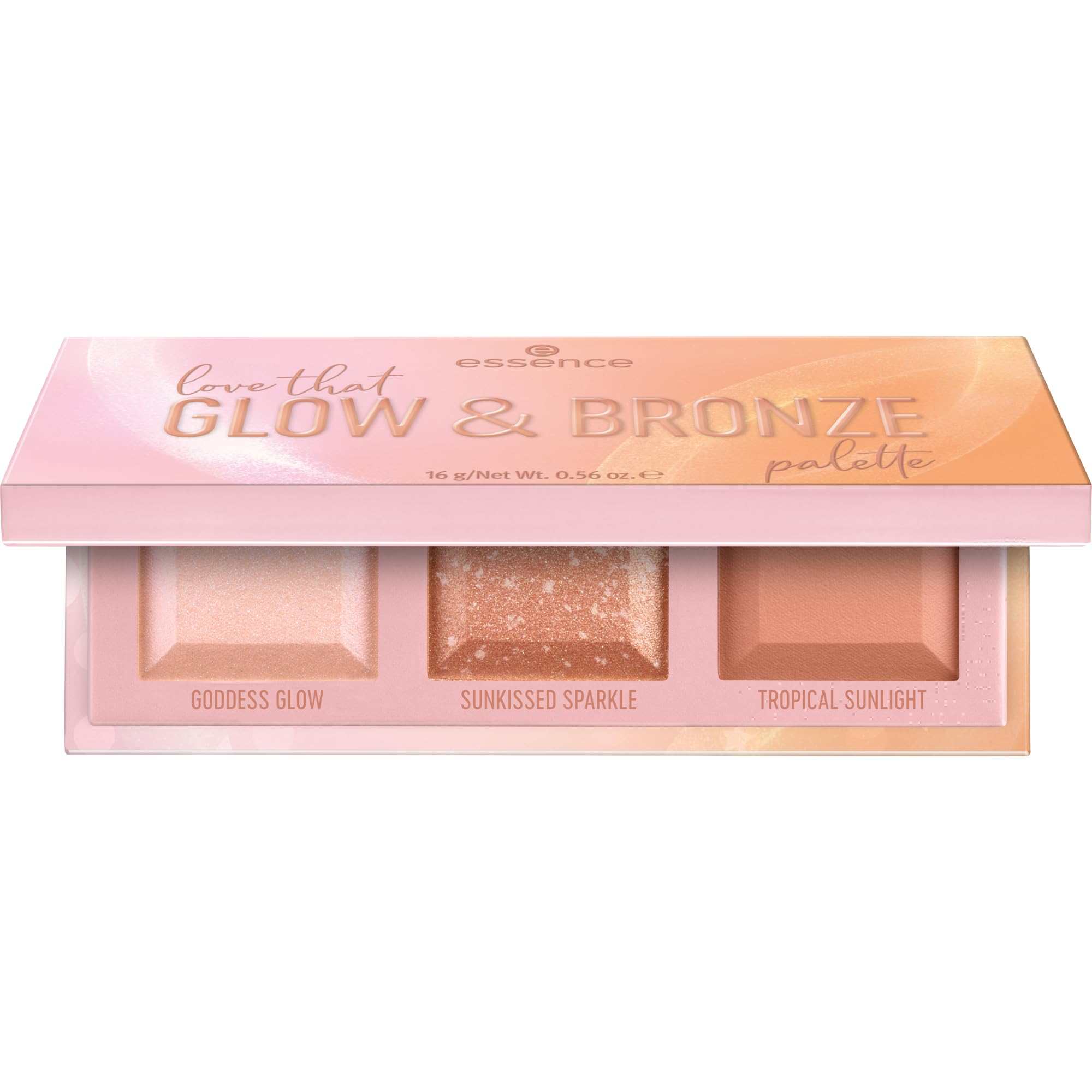 essence Love that GLOW & BRONZE Highlighter Palette – Mehrfarbig, 3 Farben