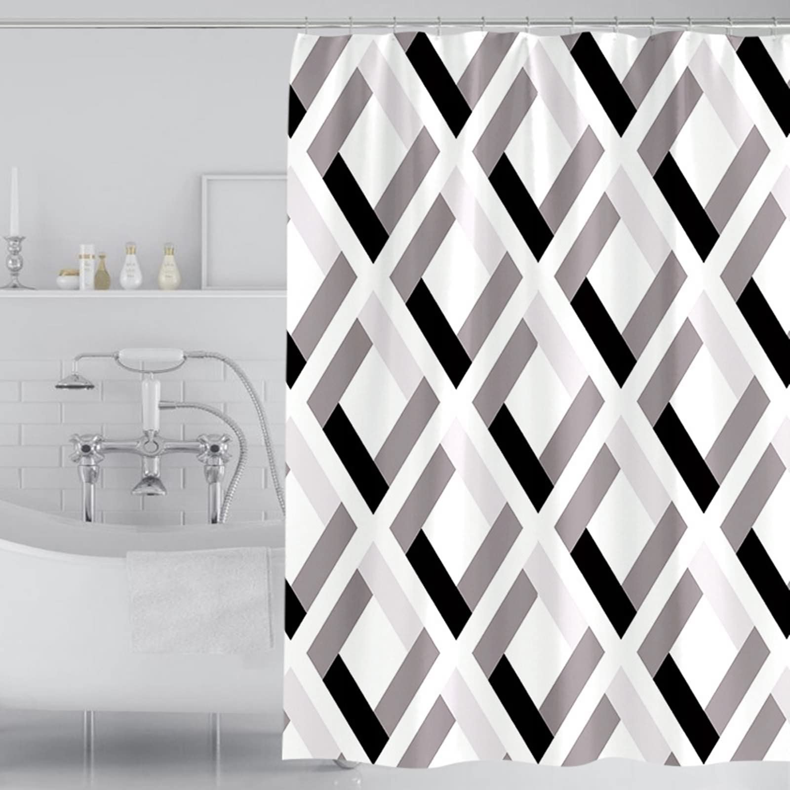 Beydodo Douchegordijnen voor badkamer, polyester douchegordijn 120 x