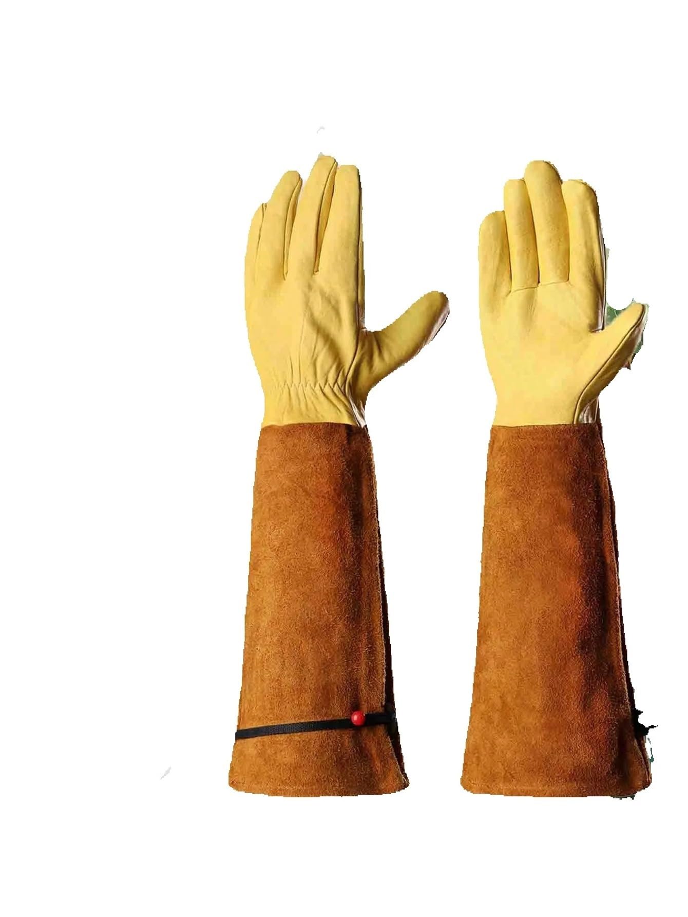 1 paire de gants jardin roses à manchette longue Pour le jardinage