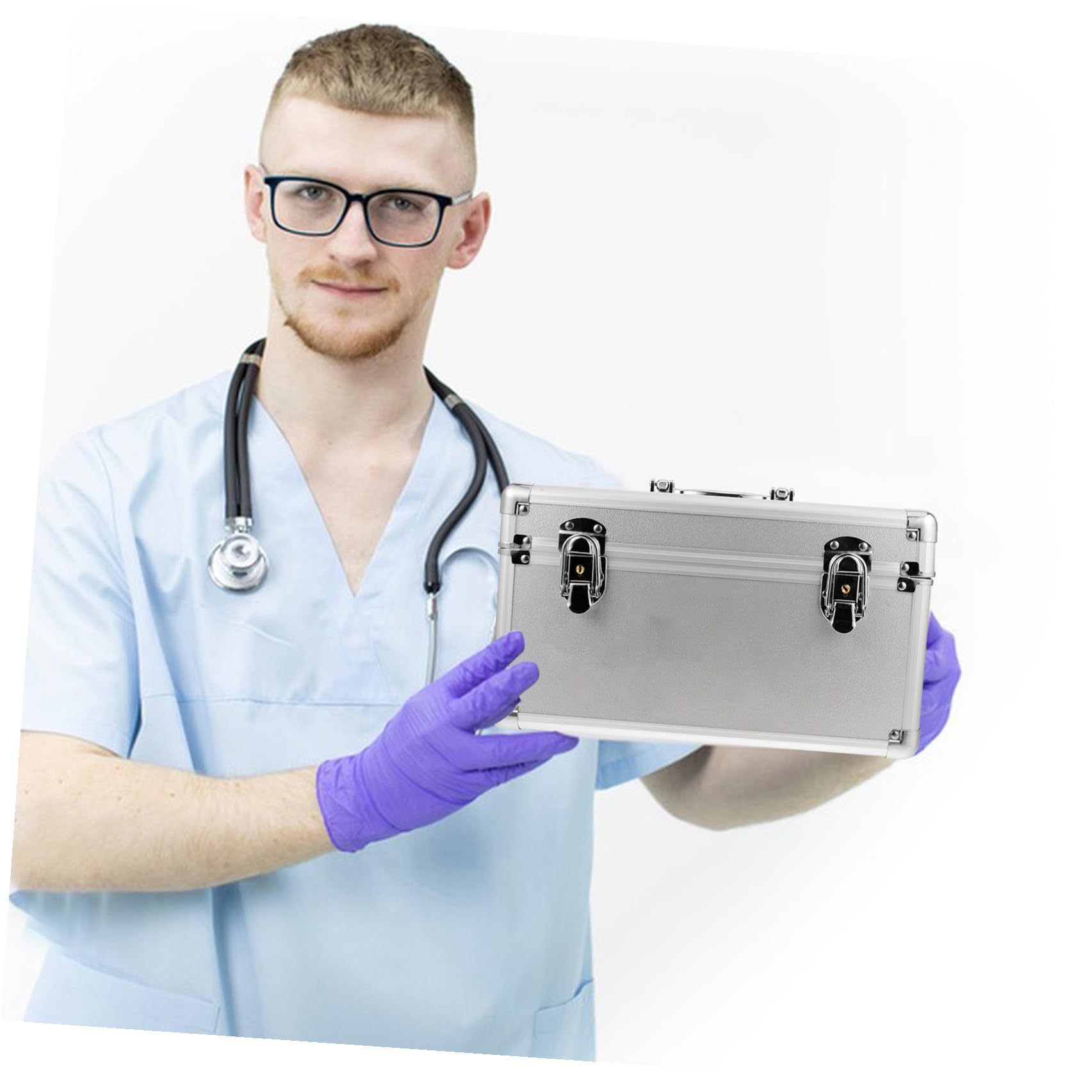 MAGICLULU Medikamentenbox und Einfachem Tragegriff Aluminiumlegierung mit Großer Kapazität Multifunktionale Erste Hilfe Kasten für Haushalt und Outdoor Einsatz