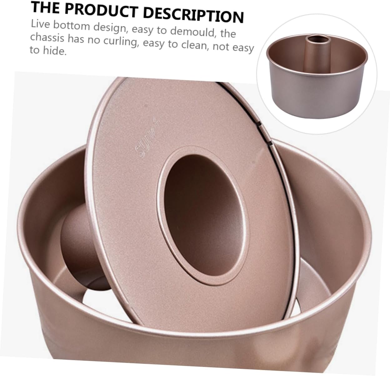 Bake Pan Cake Rings for Baking Non-stick Cake Baking Live Bottom Design Easy to Clean Oven Safe