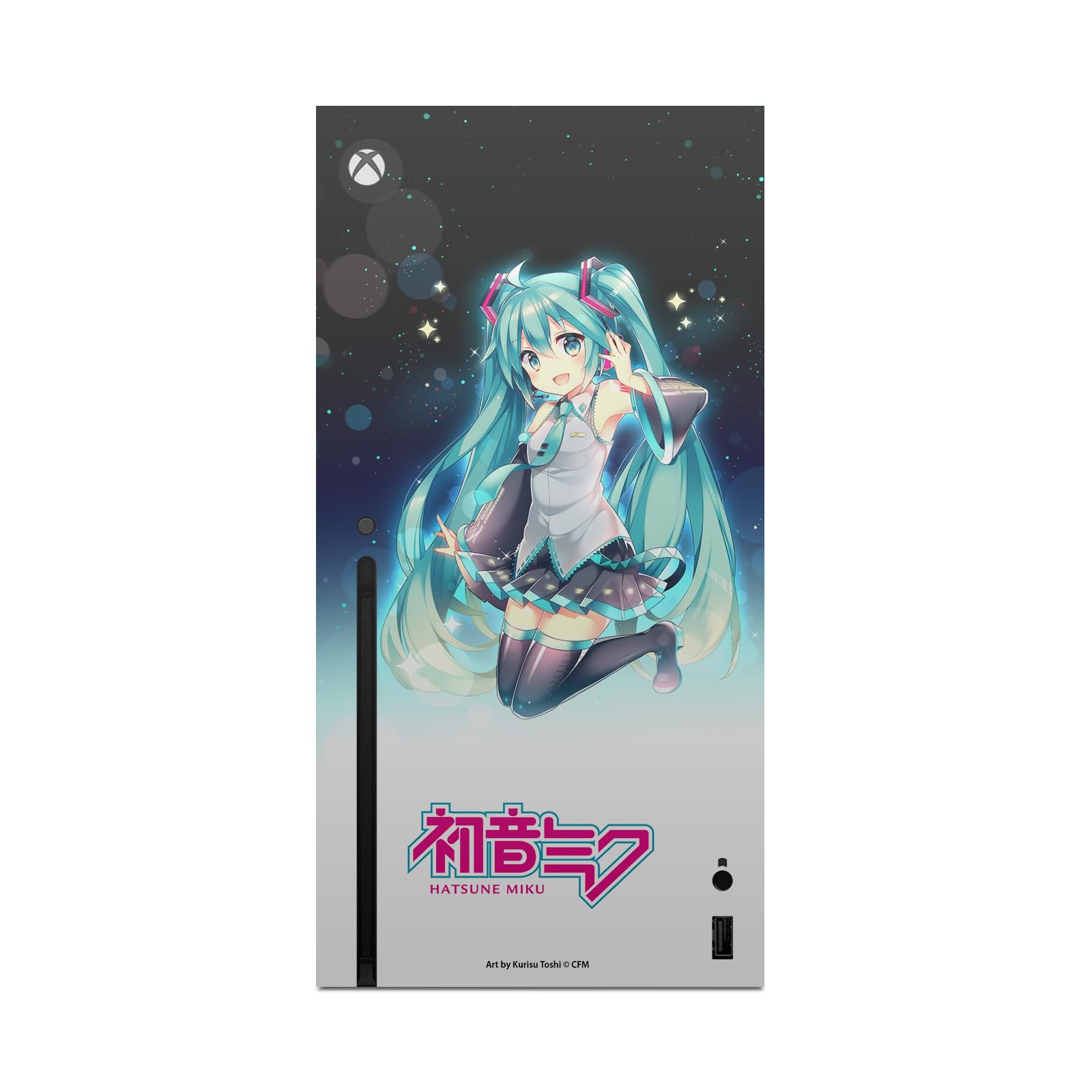 Head Case Designs sous Licence Officielle Hatsune Miku Ciel de Nuit Graphiques Vinyle Autocollant De Jeu Peau Autocollant Couverture Compatible avec Xbox Series X Console