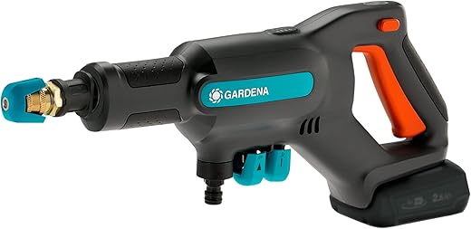 Gardena – Hidrolimpiadora Alta Presión a batería AquaClean 124/8 V Power for All.