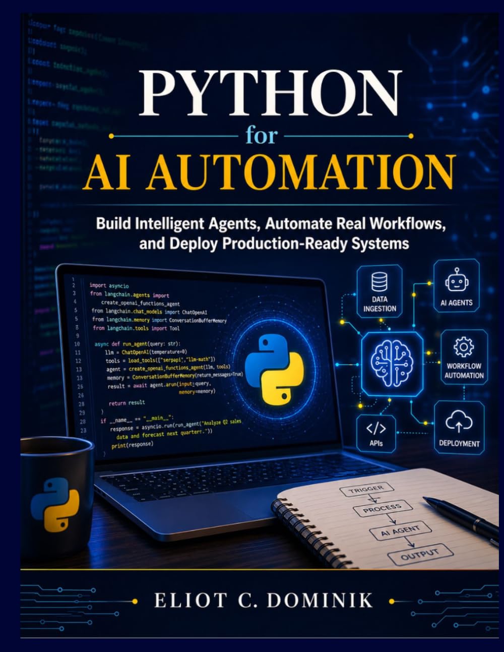 Python for AI Automation: Build Intelligent Agents, Automate Real Workflows, and Deploy Production-Ready Systems