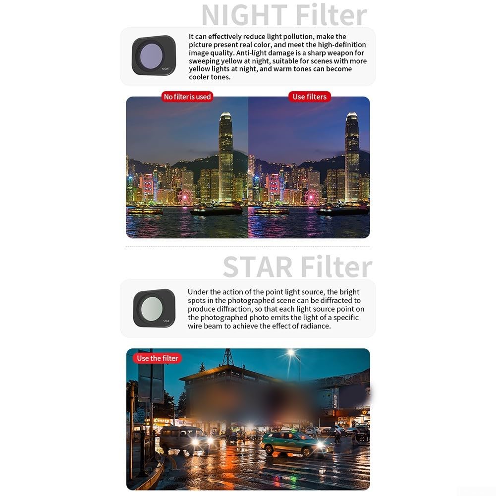Set di filtri ND per DJI Lito 1/X1, vetro ottico HD multistrato, filtro polarizzatore CPL, accessori per fotografia (C)