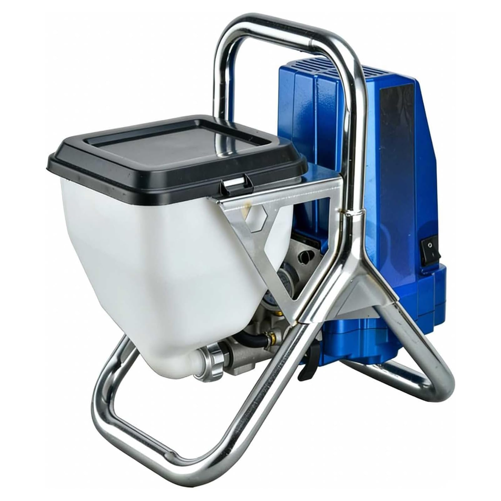 Spruzzatore Elettrico 1800W, Pistola a Spruzzo 228 Bar, Kit Verniciatura Airless con Tubo 5m, Manometro e Ugello, Portata 2 L/Min, per Lattice, Vernice e Primer, Uso Interno ed Esterno