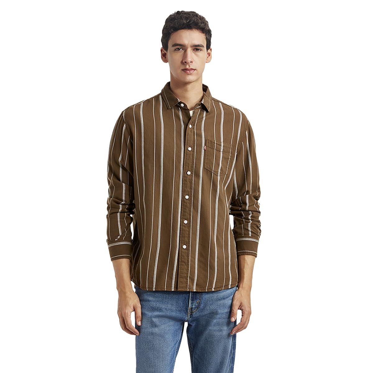 levi's Men's Striped Slim Fit Shirt-picture-27