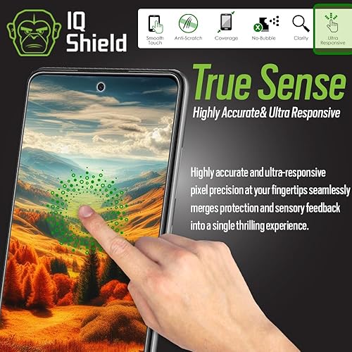 Miniatura 9 de IQShield Protector de pantalla compatible con Samsung Galaxy A52 5G (paquete de 2) película de TPU transparente antiburbujas