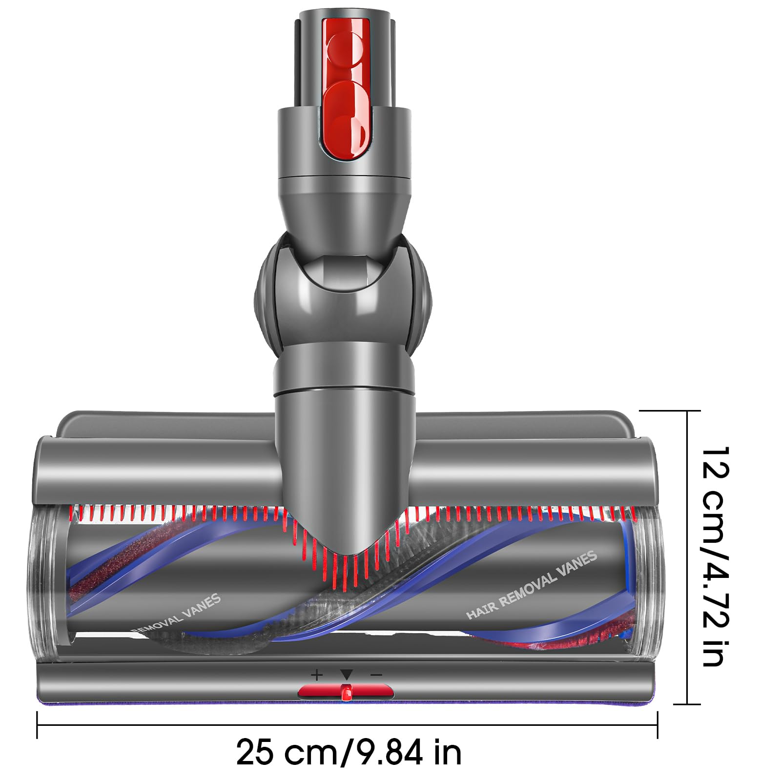 V8 V11 Tête de Brosse pour Dyson V8 V10 V11 V7 V15 SV10 SV11 SV12 SV14 | Brosse Nettoyage Electrique Brosse Motorisée pour Dyson Motorhead Rechange Pièces Détachées Sols Tapis Durs Anti-emmêlement