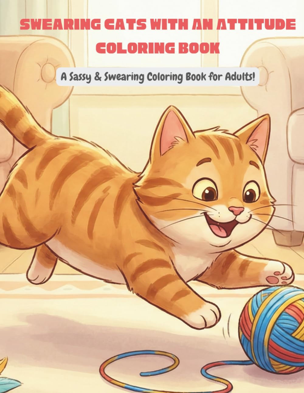 Swearing Cats With An Attitude Coloring Book: A Funny and Sassy Adult Coloring Book for Cat Lovers: Hilarious Swear Words, Grumpy Felines, and Stress Relief Pages for Grown-Ups