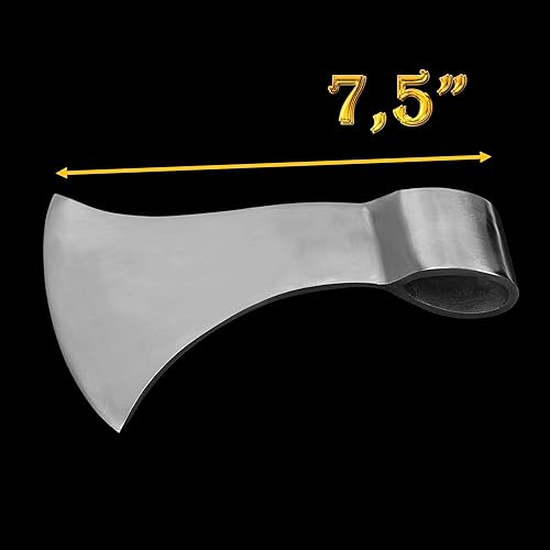 Miniatura 5 de Mythrojan Disfraz medieval del Renacimiento de la cabeza de hacha de hacha lista para la batalla