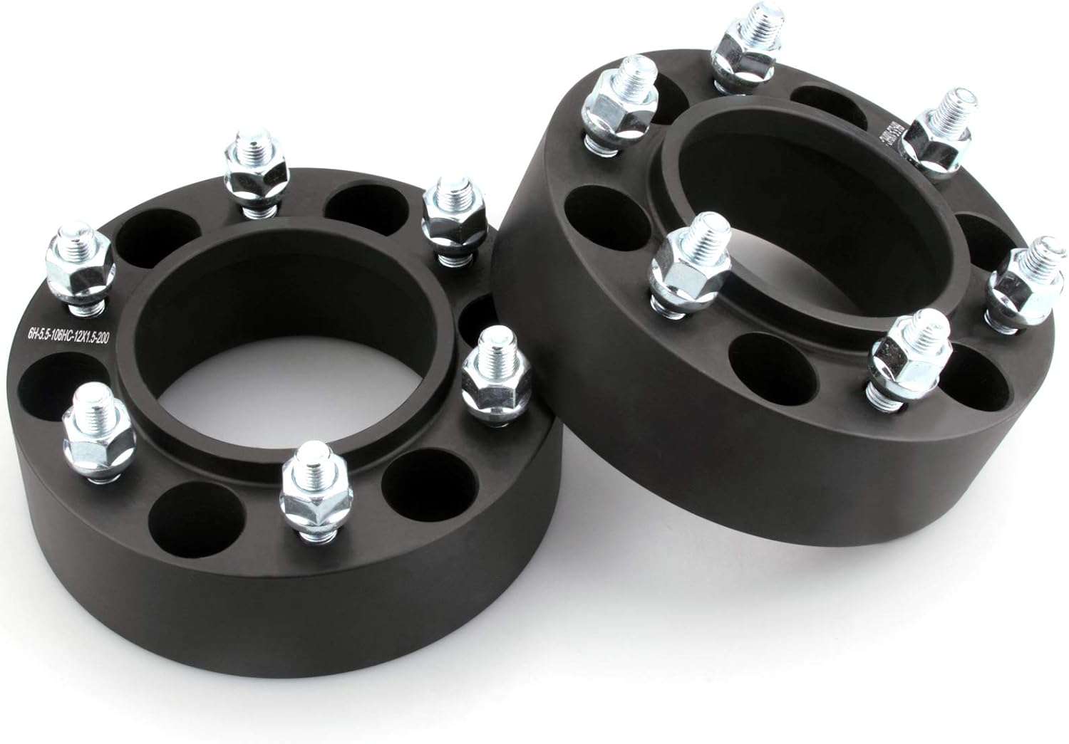 DCVAMOUS 4PC Black 6x5.5 Hubcentric Wheel Spacers Compatible with Toyota, 6x139.7 Wheel Spacers 3 Inch 12x1.5 Studs for 1995-2024 Tacoma, 1986-2024 4Runner, 2007-2014 FJ Cruiser, 2000-2006 Tundra