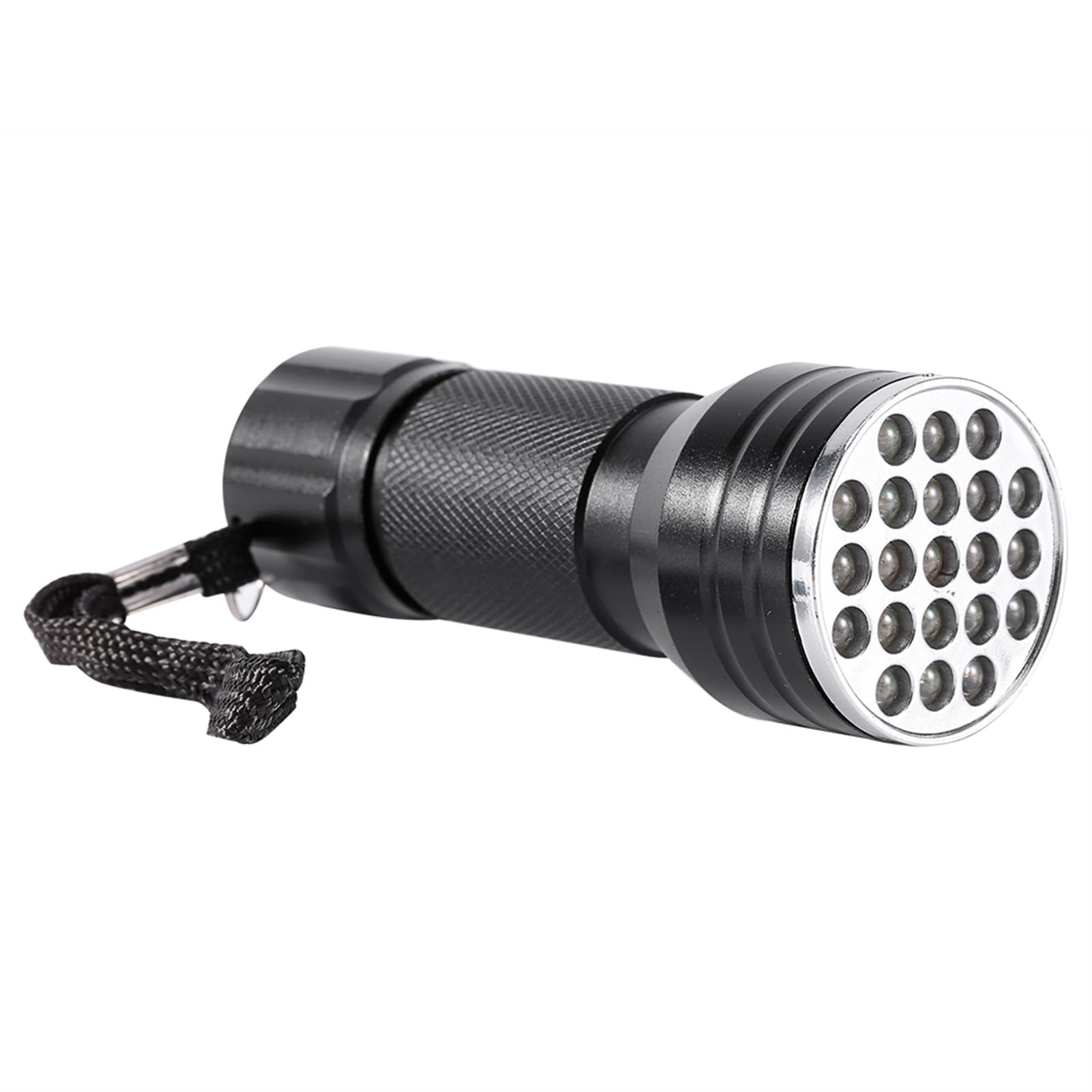 UV 21 LED Flashlight Torch Light Aluminium Violet Detector for Camping Outdoors Credit Cards Lightweight