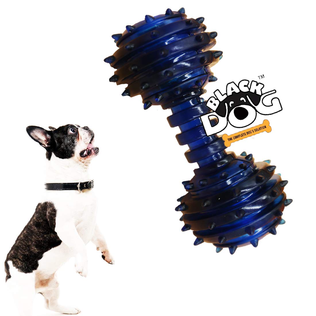BLACK DOG for Dogs (Upgrade New Version) Dumbbell Toys Pet Puppy Teething Chew Toys for Small Medium Large Dogs (B07NS6B9JZ) Amazon Price History, Amazon Price Tracker