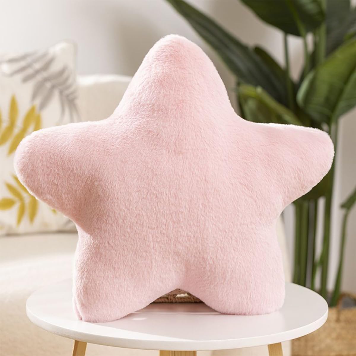 UKadou Cute Star Pillow Star Shaped Throw Pillow Star Plush Pillow Decorative Throw Pillow Star Shaped Pillow Plush Floor Cushions for Sofa Living Bedroom Home Decor (Pink,19.7in)
