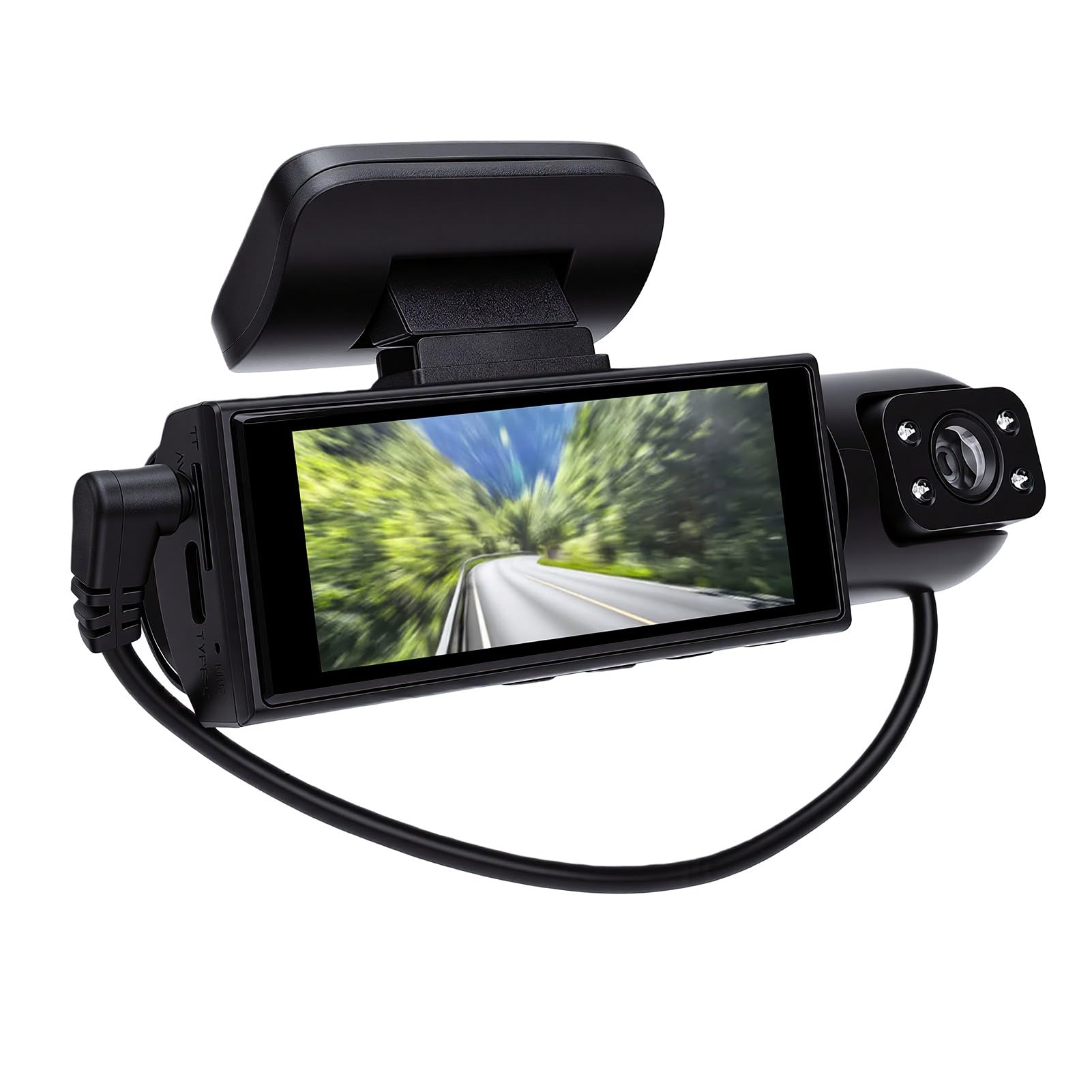Jectse Doppia Dash Cam Anteriore e Posteriore, Registrazione