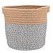 BESTonZON 1 Pza Cesta de Flores de Algodón Cesta de Almacenamiento de Cuerda Gruesa Cesta de Ropa Bonsái Titular para La Decoración del Hogar