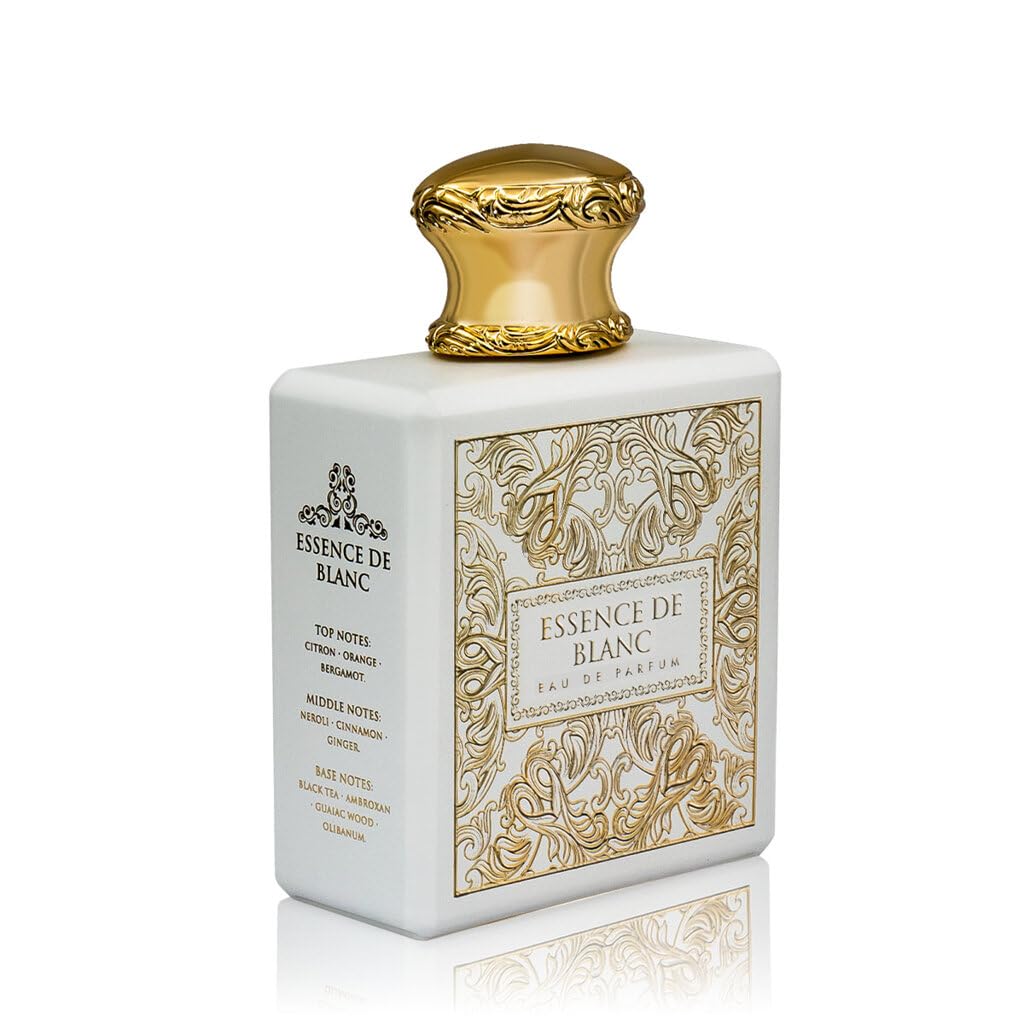 Essence de Blanc Eau de Parfum, Unisex, 100 ml, eleganter & reiner Duft, Noten von weißem Moschus, Jasmin & Amber, luxuriöser Duft, langanhaltend