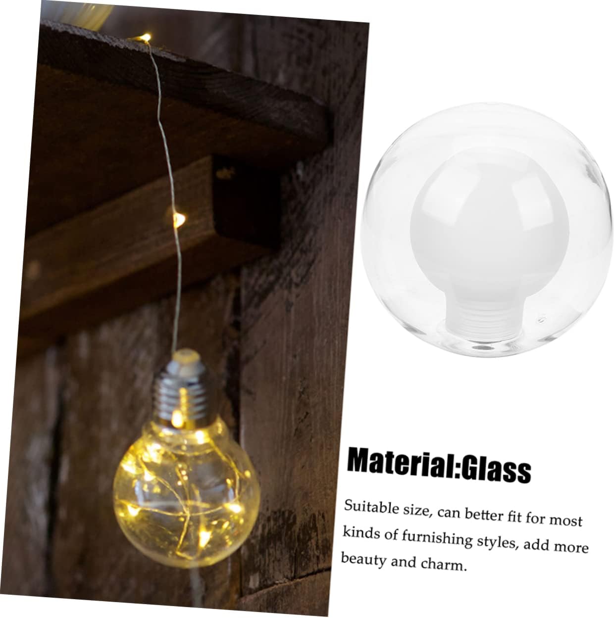 Glass Lamp Shade Replacement for Pendant Lights Base Elegant Hanging Lamp Shade for Home Decoration and Warm Atmosphere