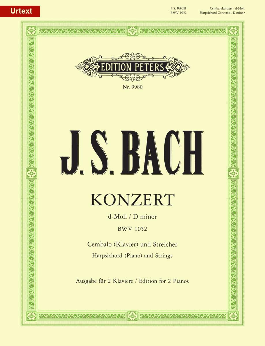 Keyboard Concerto No. 1 in D Minor Bwv 1052 Edition for 2 Pianos: Edition for 2 Pianos
