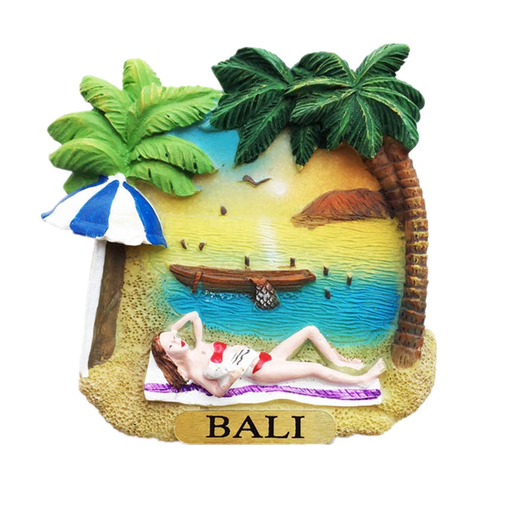 MUYU Magnet 3D Bali Island Indonesia Fridge Souvenir Gift Home Kitchen Refrigerator Decoration ic Sticker Craft Collection