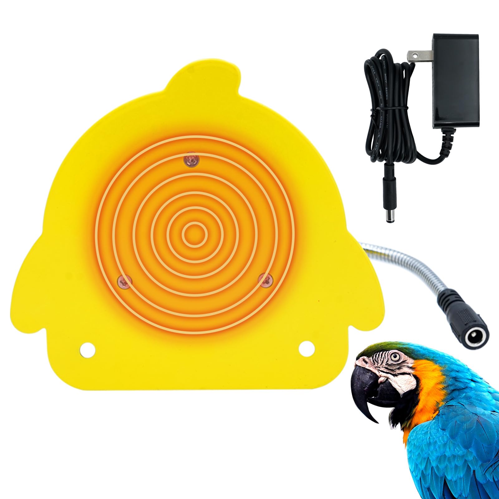 Gabbia per Uccelli Riscaldata per Pappagalli, Pappagalli, Parrocchetti, Riscaldamento Uccello, per Gabbia Snuggle Up Bird, Riscaldamento Caldo 12 V, Scalda 18 W
