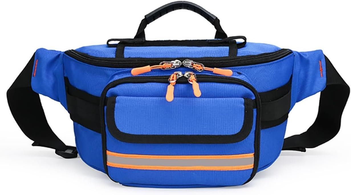 First Aid Fanny Pack Empty, Emergency Storage Bag,Compact Survival Medicine or Home Health Traveling Car Camping Hiking School Organizer Essentials for Vacation