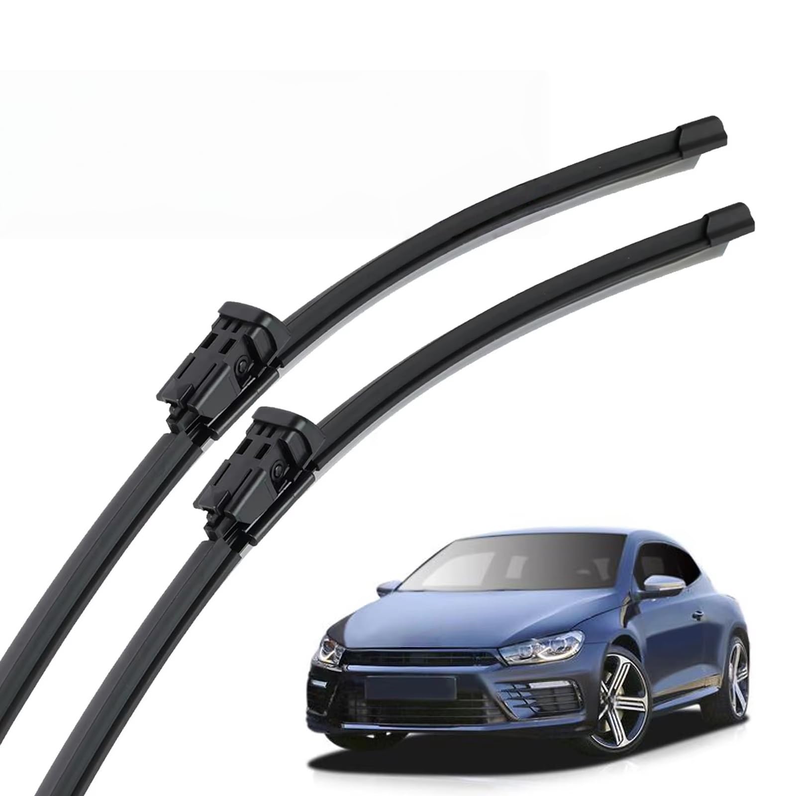 PAPEP Windscreen Wiper Blades for VW Scirocco MK3 2008-2017 24"+19", Front Replacement Wipers OEM Quality Water Repellent Rubber Automotive Windshield