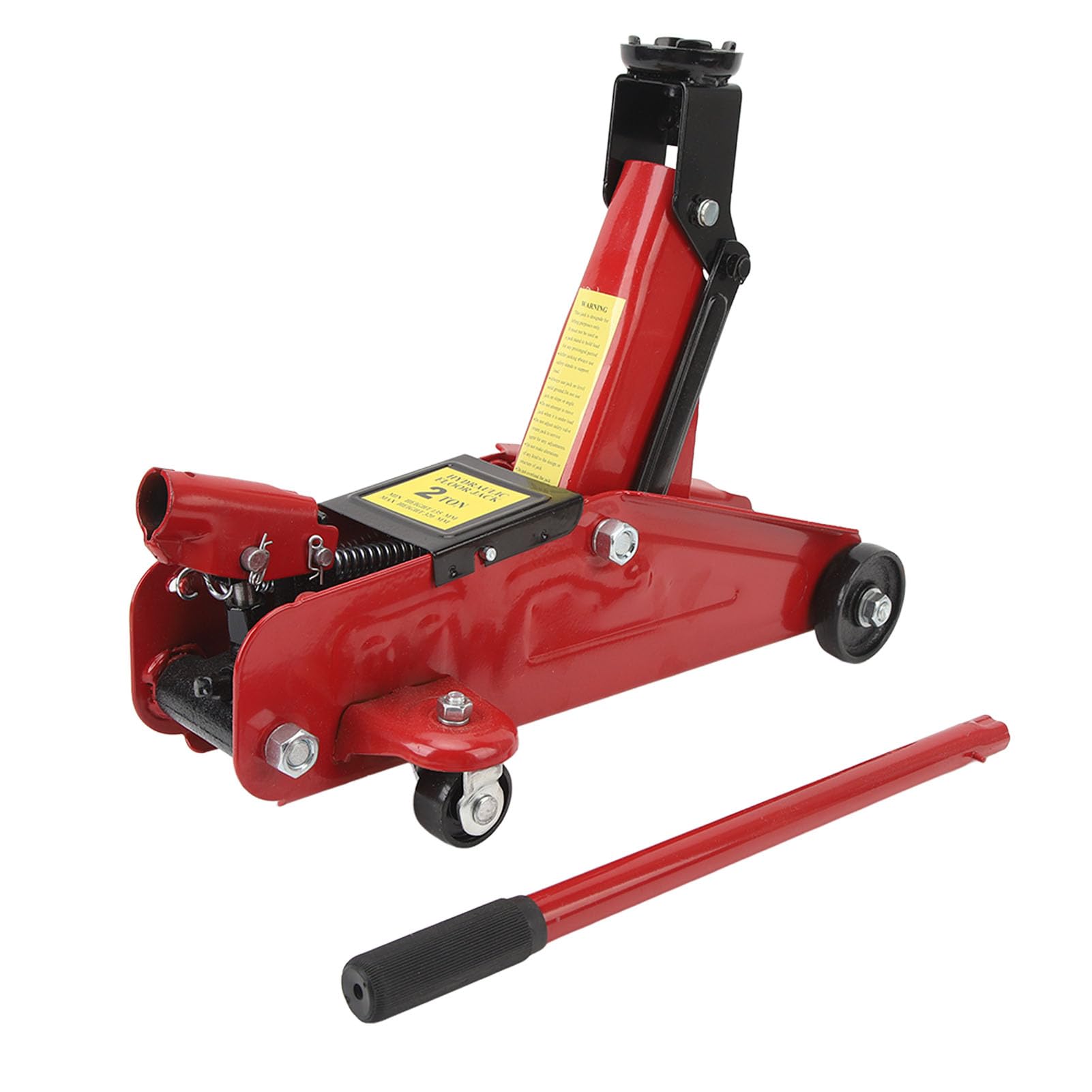 Cric idraulico a carrello 2 tonnellate, capacità 4.409,25 libbre, portata di sollevamento 135-320 mm, sollevatore per auto portatile leggero per SUV e piccoli veicoli
