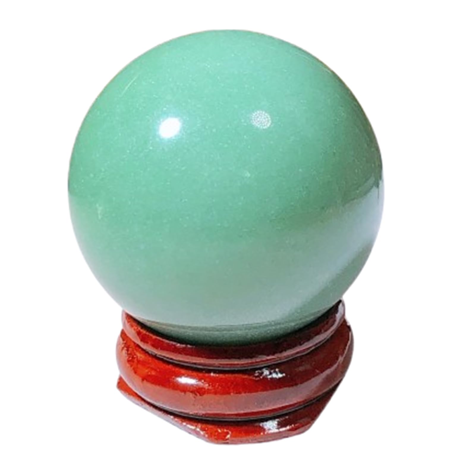 AUOQKQUT Green Stone Ball Quartz Crystal Round Sphere Home Office Decoration Collection Gem Ornament,30mm
