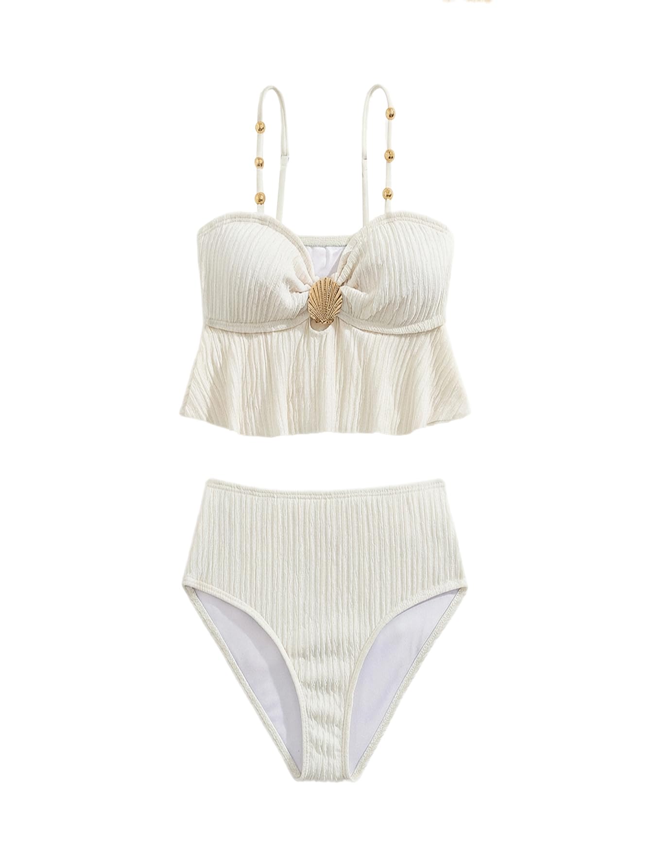 SweatyRocks Bikini Teenager Mädchen 122-152 Zweiteiler Badeanzug Mit Dekor Strandmode Cutecore Mädchen Bikini Bademode Swimsuit