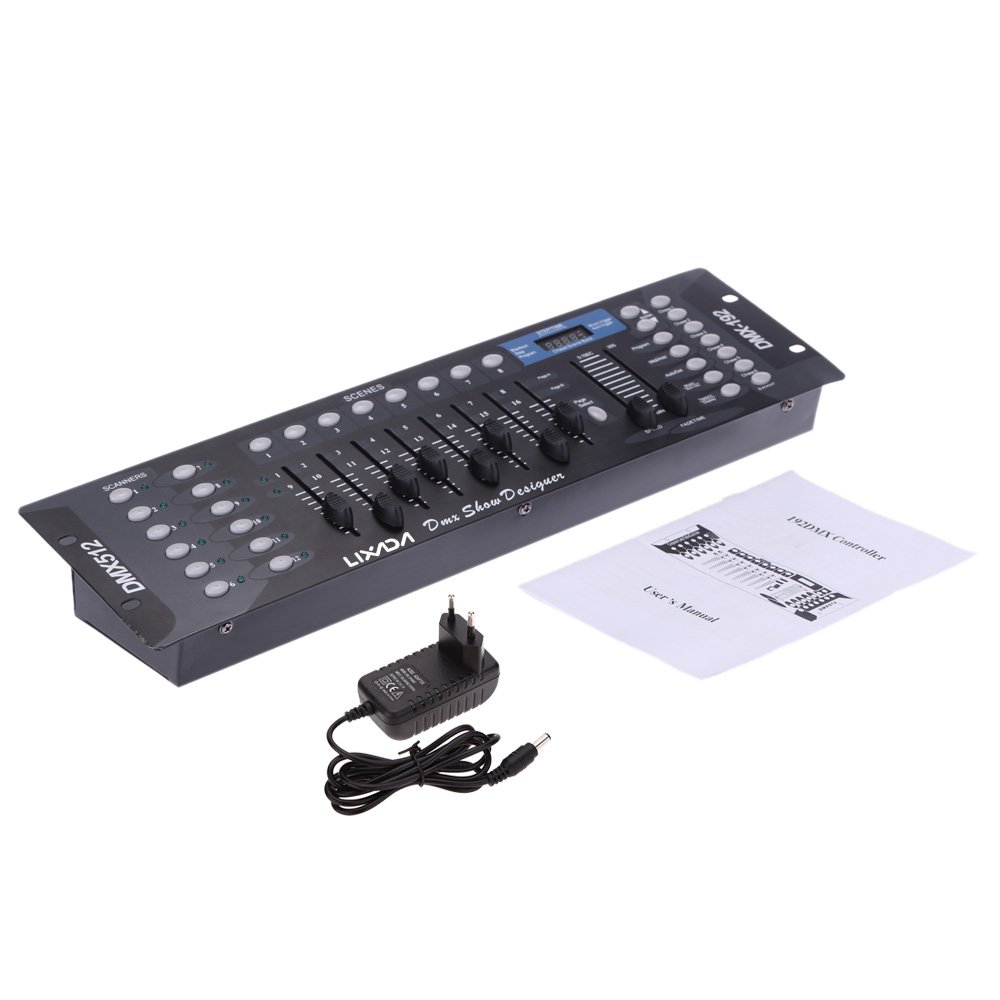 Lixada 192 Canali DMX512 Console Controllo Luce della Fase Discoteca DJ …