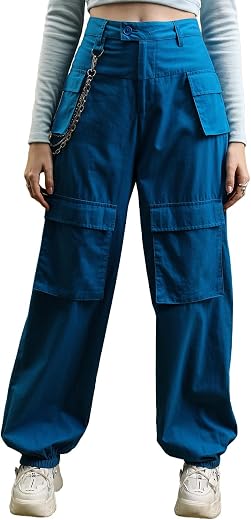 Tokyo Talkies Women's Regular Fit Cargos Trousers| High-Rise
