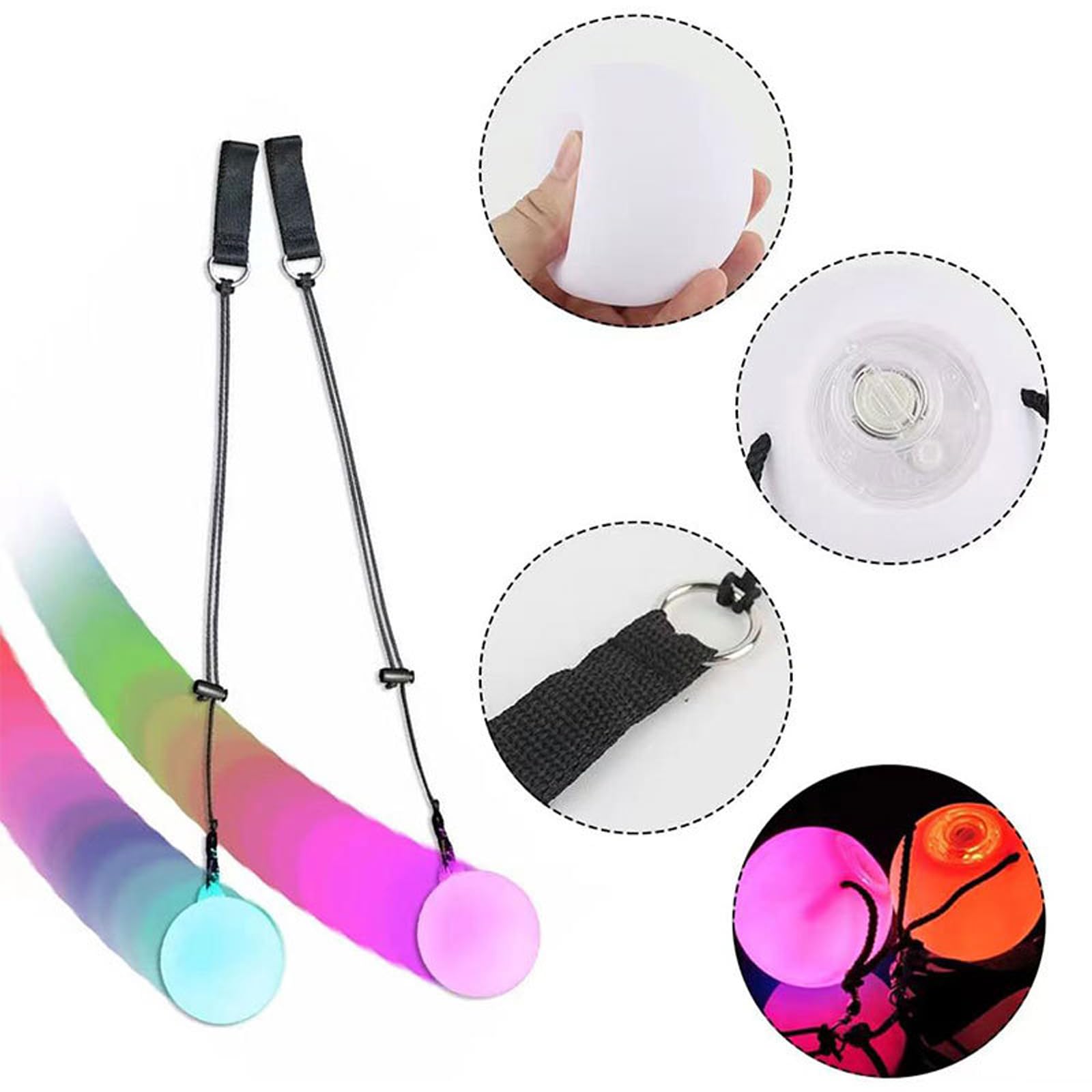 LED Pois ultra-lumineux, rechargeable - Acheter des balles de jonglage dans une boutique de jonglage suisse