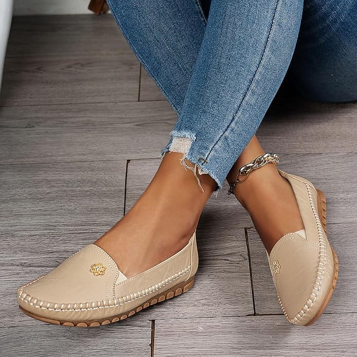 Orthopedic Shoes for Women,Casual Comfort Walking Shoe with Barefoot Feel,Womens Orthopedic Slip on Shoes for Women Casual Shoes Comfortable Lightweight Penny Loafers Slip On Work Flats - Image 5