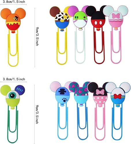 Miniatura 2 de 10 clips de papel para ratón, coloridos suministros de oficina, regalos para profesores y estudiantes, abrazadera, accesorios de escritorio,