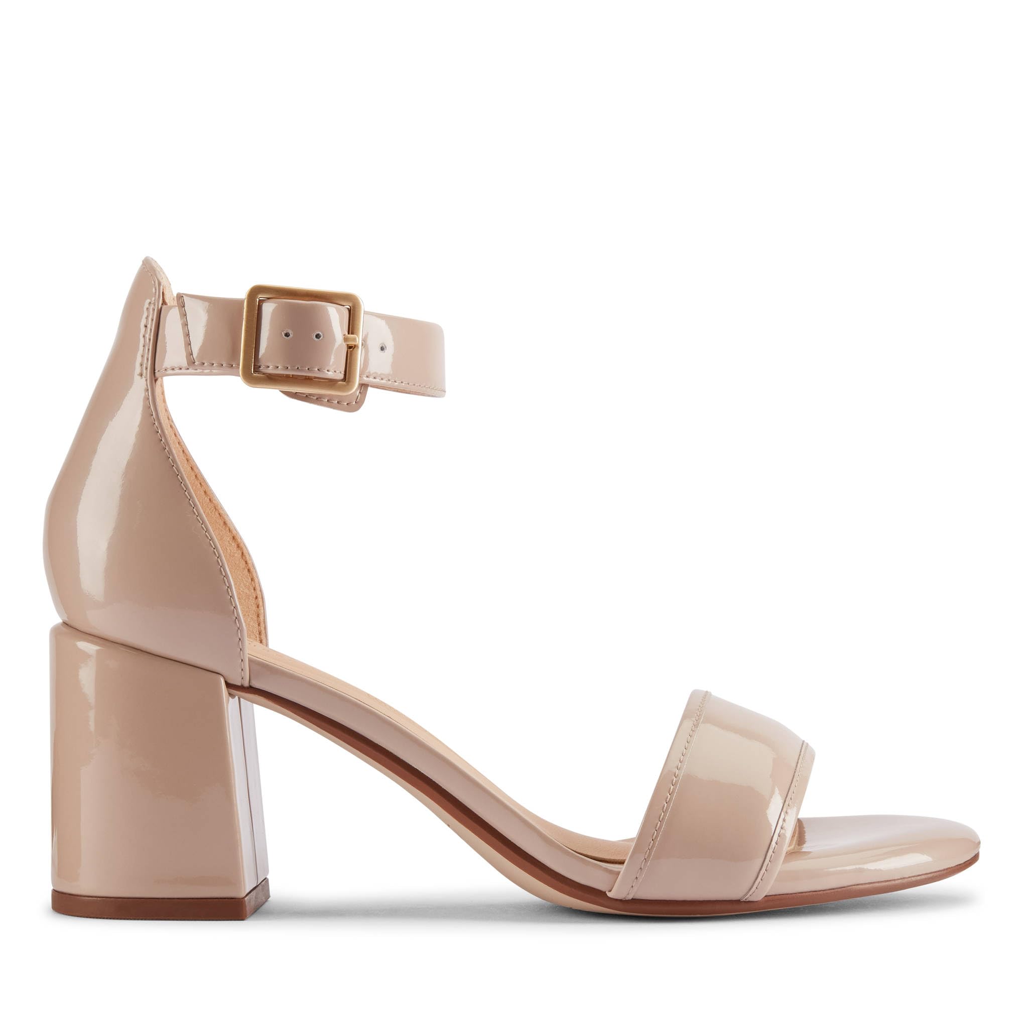Clarks Women's Ezoria Mae Sandal, Sand Patent, 5.5 UK