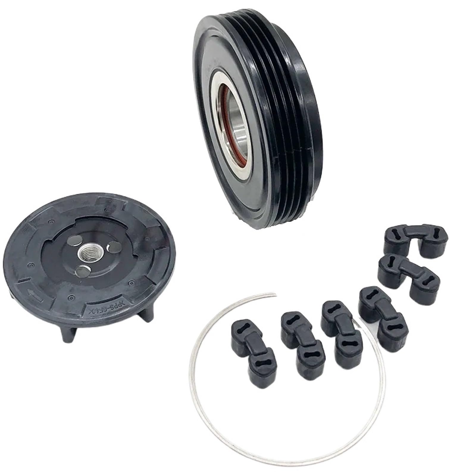 AC Compressor Clutch Kit Fit for BMW E65 E66 E67 735 740 745 760 750 64509175481 64509180547 64526925721 A/C AC Compressor Clutch Pulley 7SEU17C