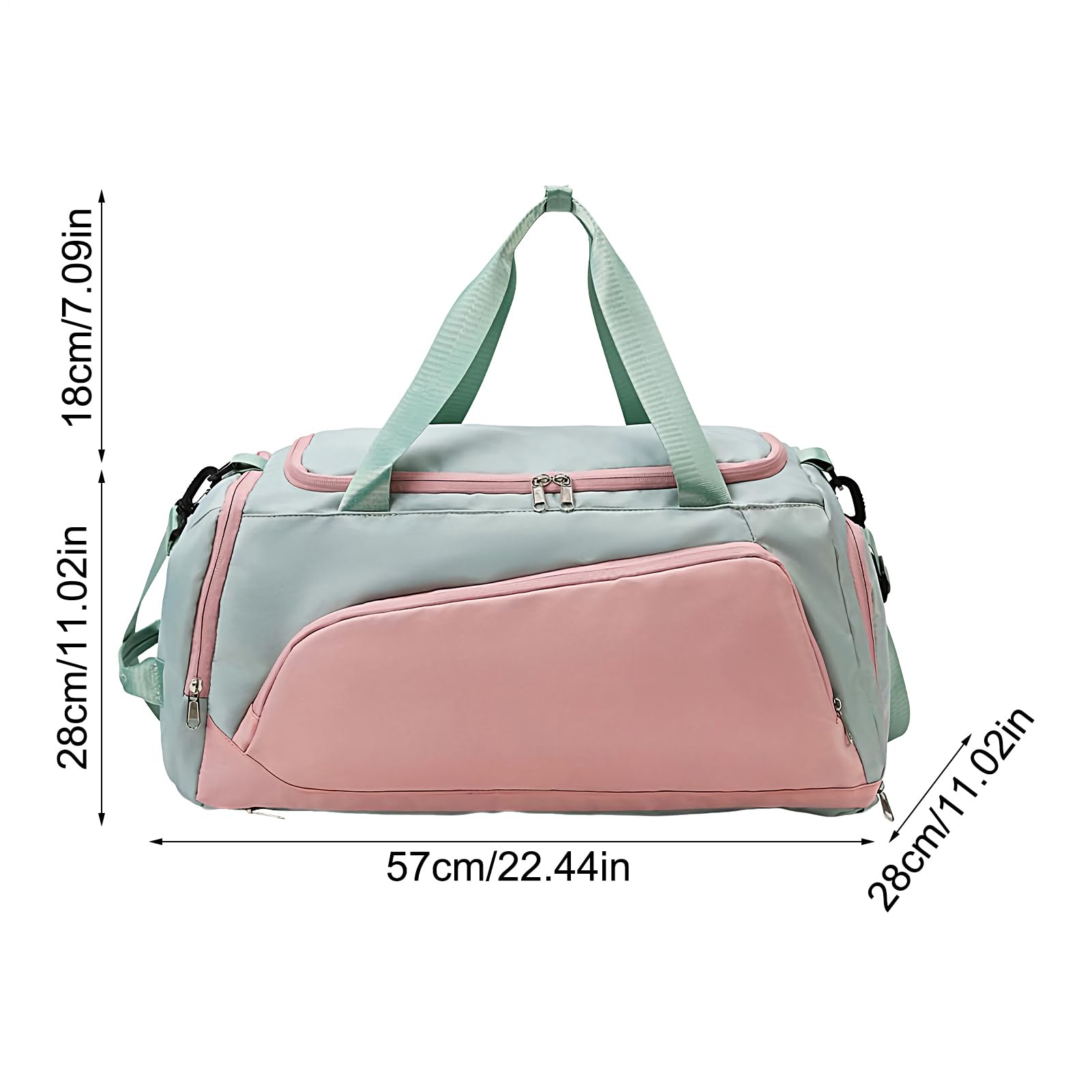 Borsa per esercizi Scomparto per scarpe impermeabile e accessori per