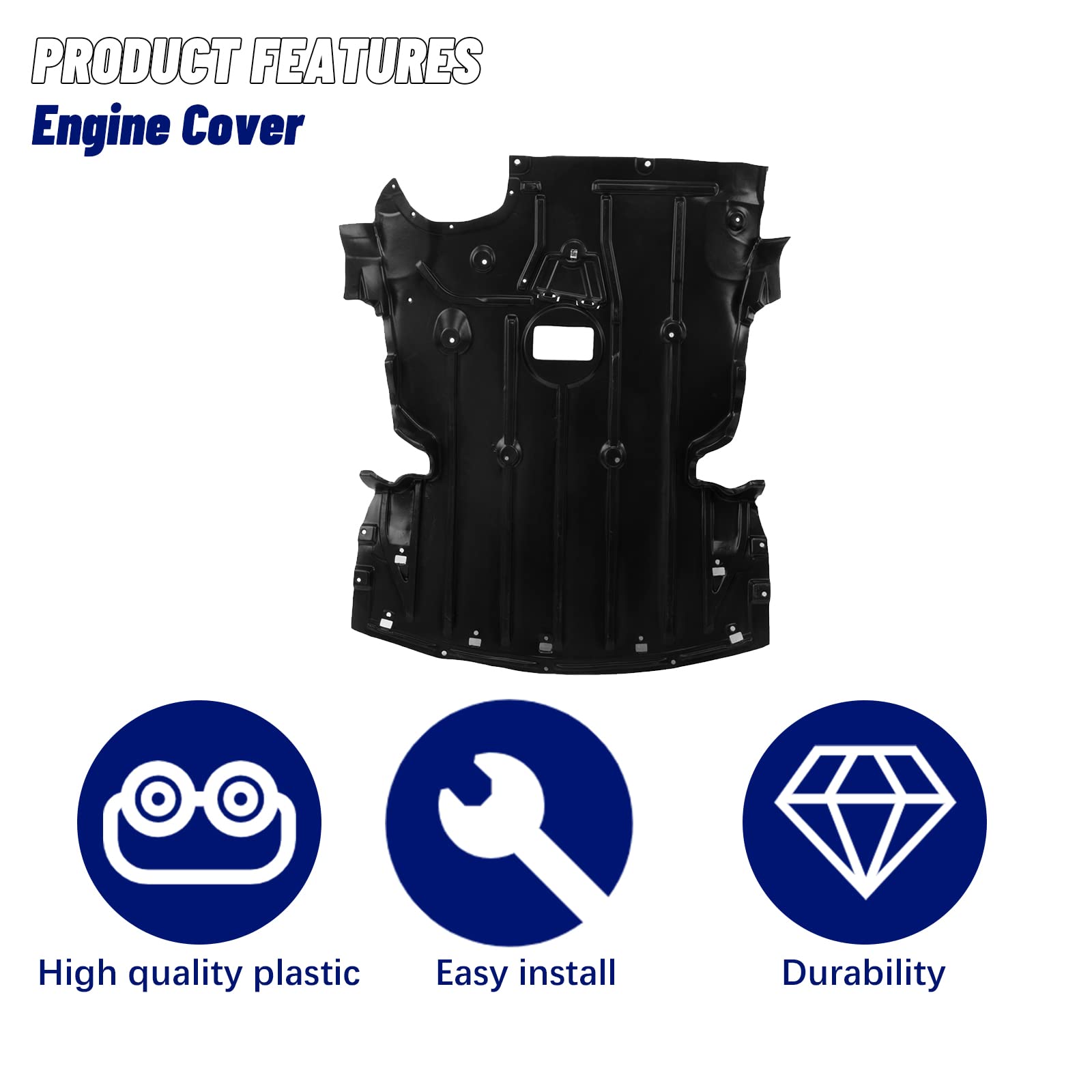 US AUTO PARTS PLUS New Front Engine Splash Shield Under