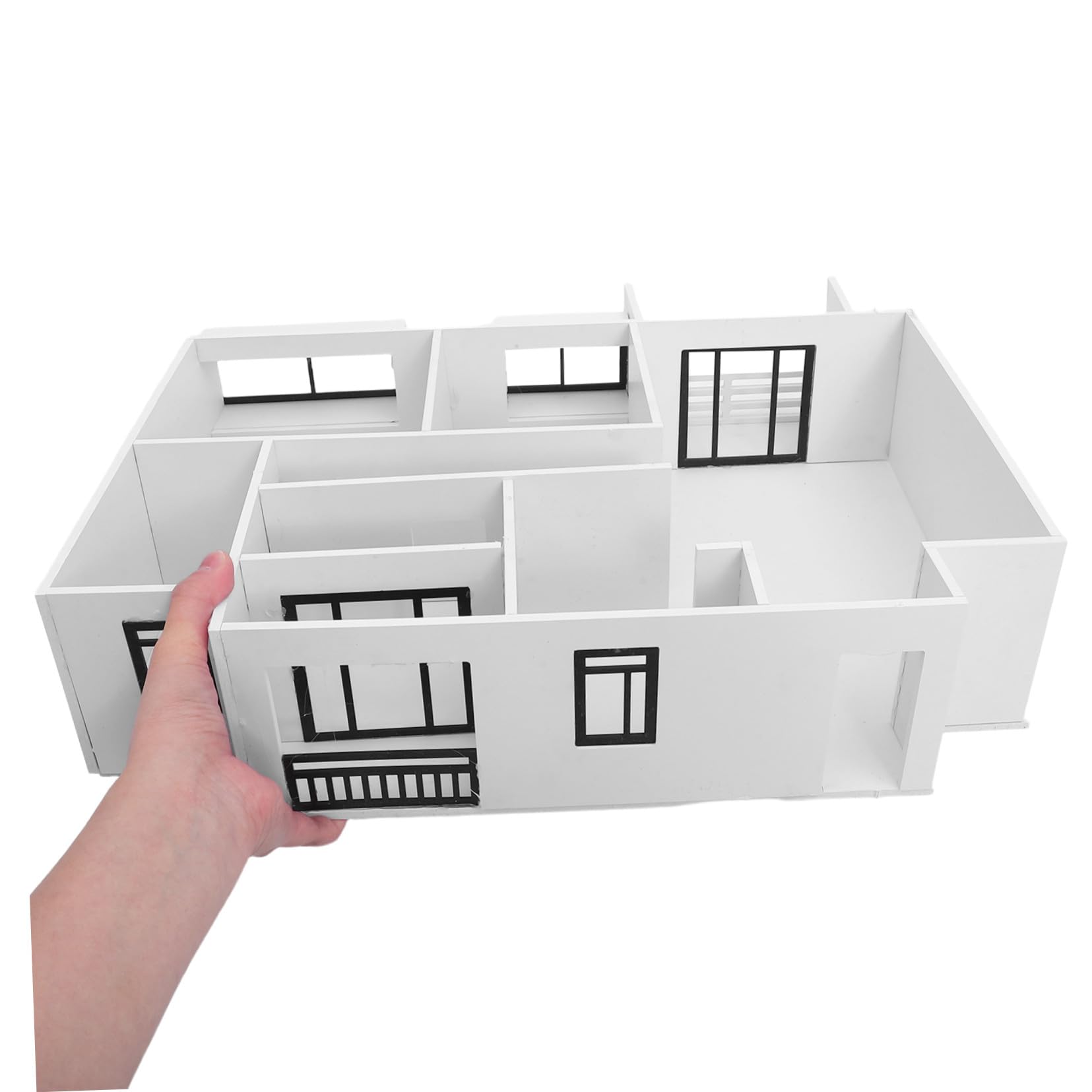 KONTONTY 1:25 Selbstgemacht Architekturmodell Miniaturhaus Bausatz Unfertiges Wohnungsmodell Satz Bausatz mit Architekturmodellmaterial Bastelset für Modellbau Lernzwecke
