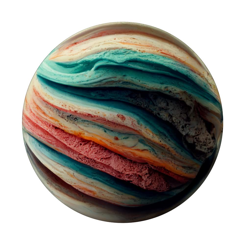 space Pop Socket Solar System Astronaut PopSockets Swappable PopGrip, Black - Image 3