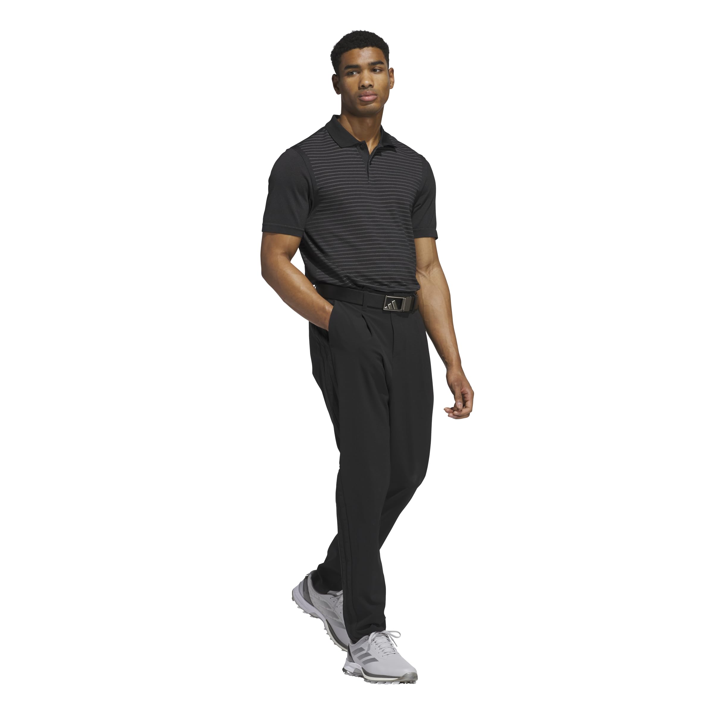 adidas Men's Ultimate365 Tour Seamless Polo Shirt, Black, XXL