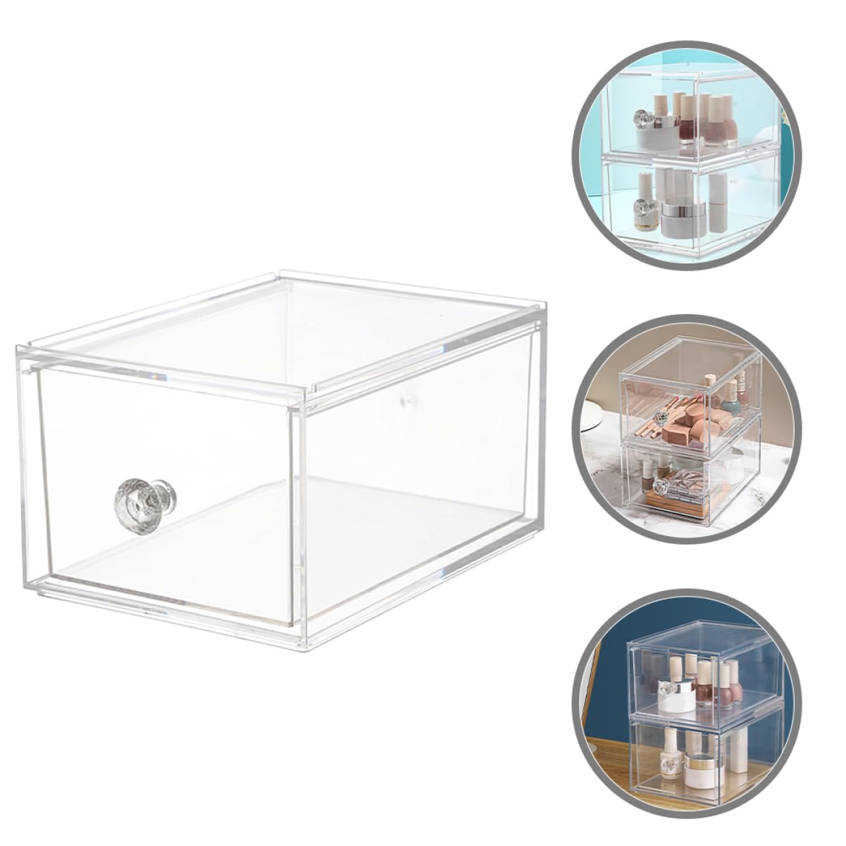 Alipis Boîte De Rangement De Style Tiroir Pour Cosmétiques Organisateur De Bureau Organisateur De Papeterie Conteneur De Rangement Support De Rangement