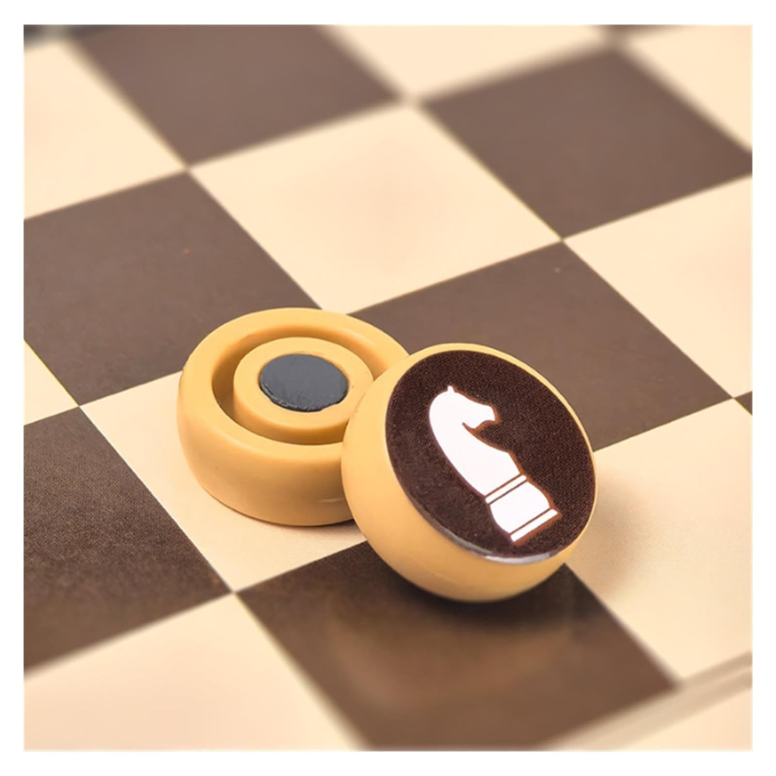 Kit d'échecs magnétique Pliable Compact, Aimant imprimé