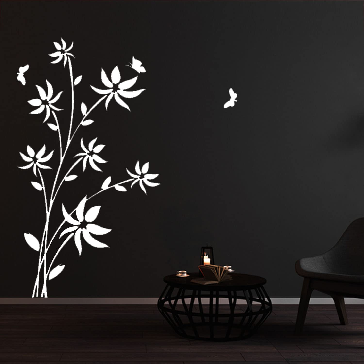 ARandNJ Wall Stencils Pack of 1 (Size:- 24X40 Inch) Nature Pattern Theme- Flower Plant DIY Reusable Painting Design Ideal for Entrance, Living Room, Kids Room, Drawing Room & Office (B09SQ6NBYH) Amazon Price History, Amazon Price Tracker
