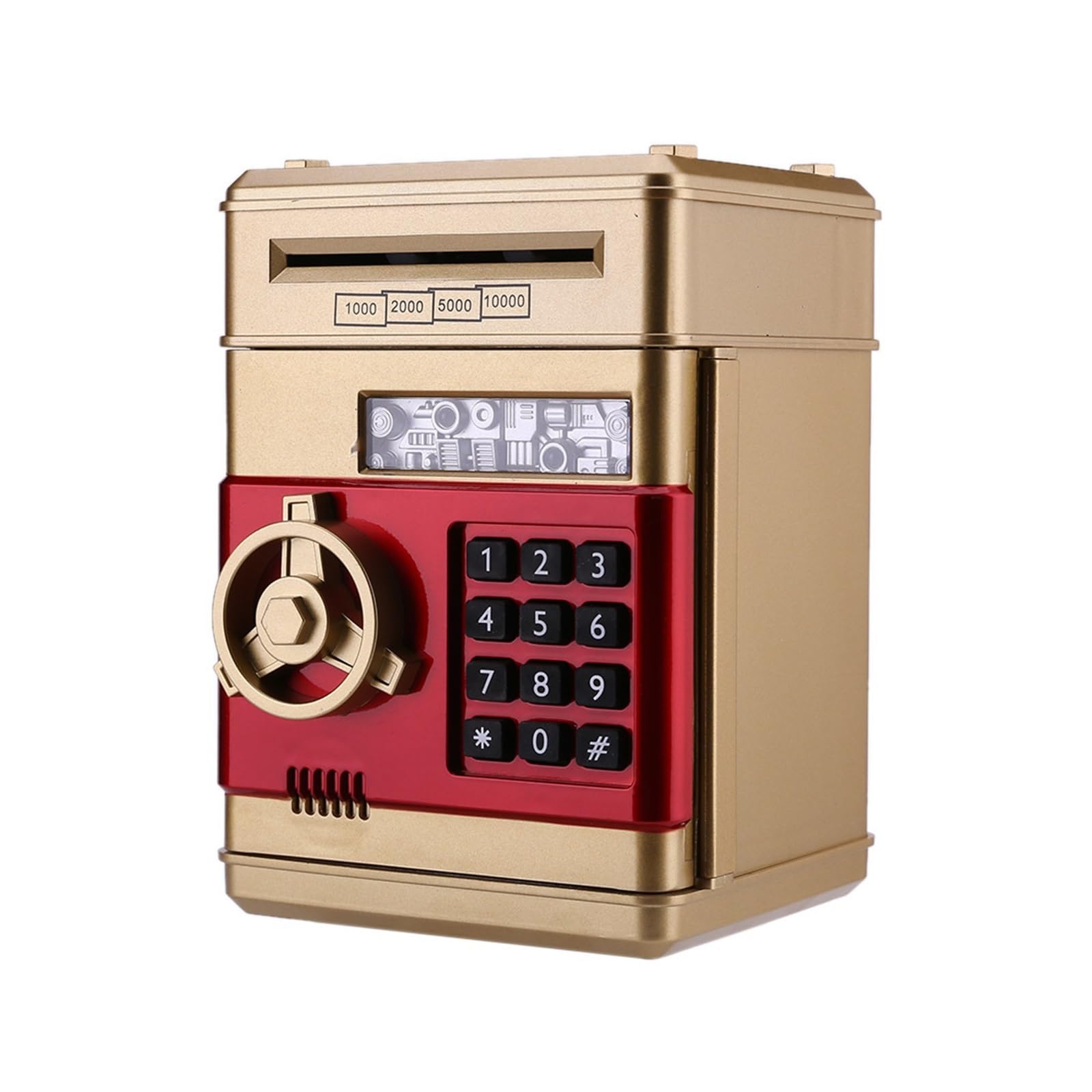 Coffre-Fort de sécurité Tirelire Électronique Coffre-Fort, Tirelires for Enfants ATM Mot De Passe Cash Coin Saving Box Machine Kid Xmas Gifts(Groen)