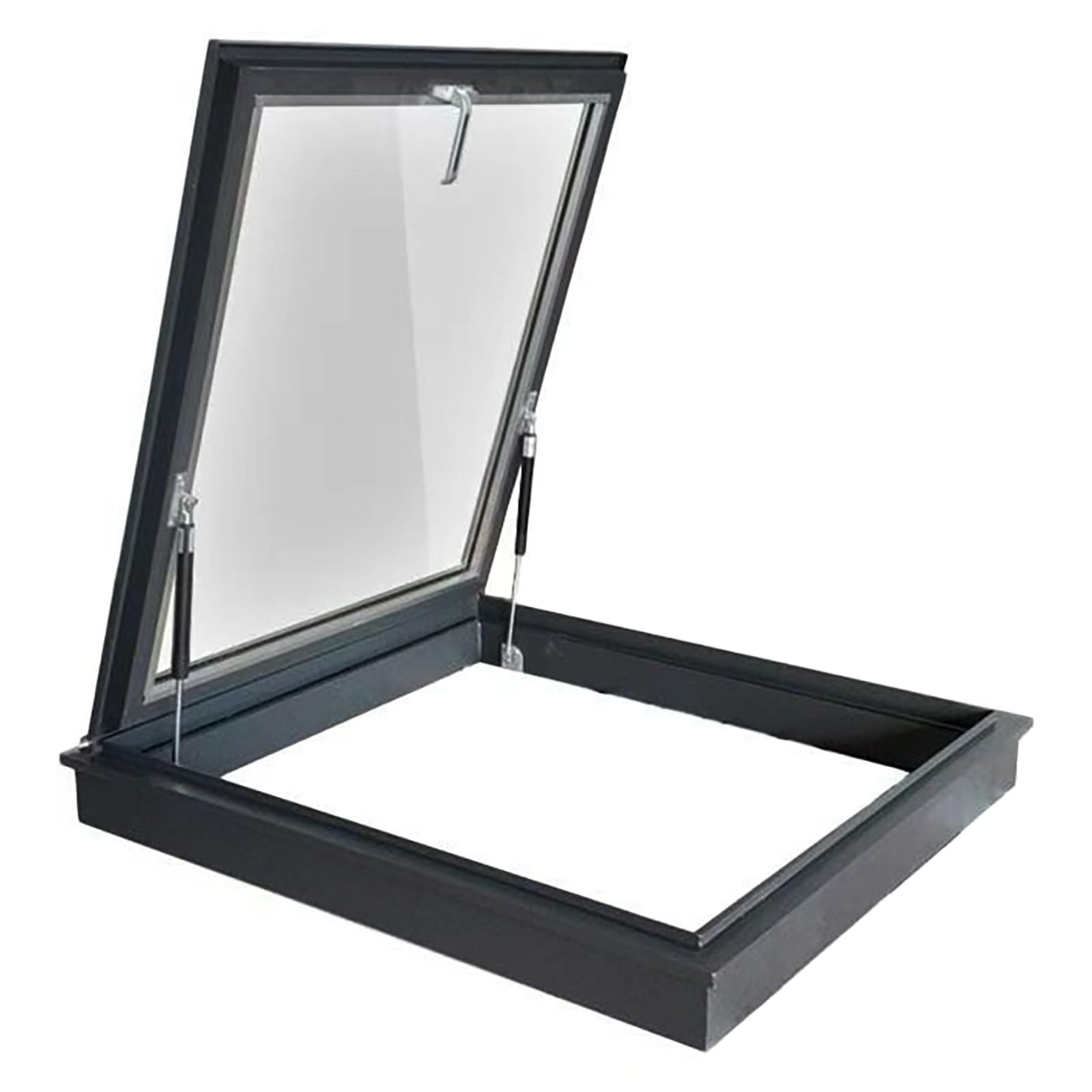 Aluminiowe okno dachowe 50 x 50 cm (19,7 x 19,7 cala) - właz świetlików na strychy piwnicy dobrze i stylowy design idealny do remontu domu