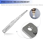 Fabriqué en Amérique Brake Outil de mesure du revêtement Brake Gauge Technicians Gauge Conçu pour l'inspection de l'entretien des véhicules, étiqueté en 16ths - BT-1032T16
